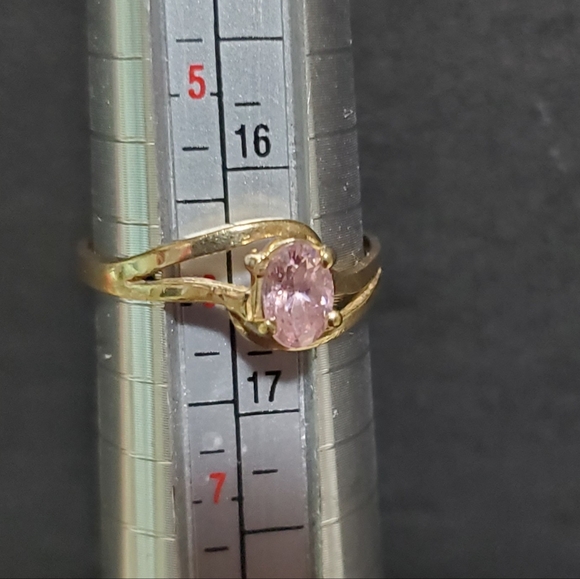 2 pink ice 10k gold sold together - Picture 3 of 8